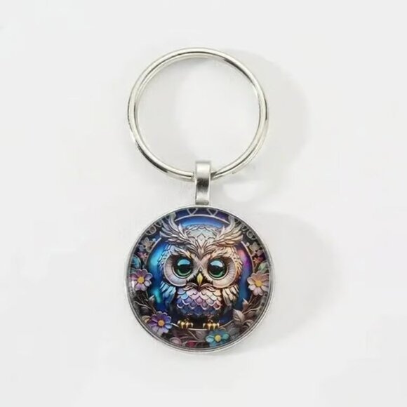 Stainless Steel OWL Keyring Keychain Accessory - Picture 3 of 5